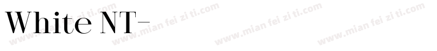 White NT字体转换